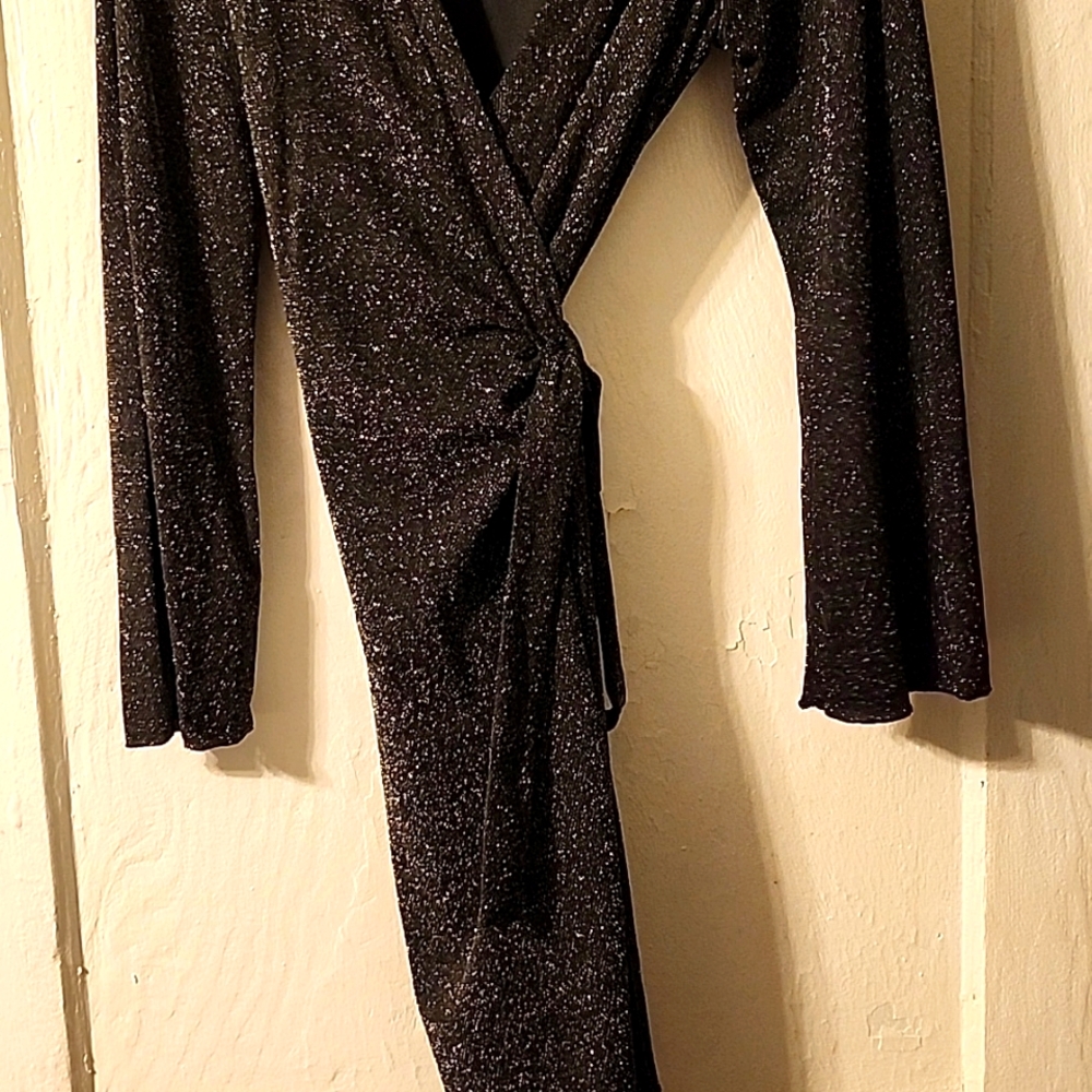 Wrap blk dress